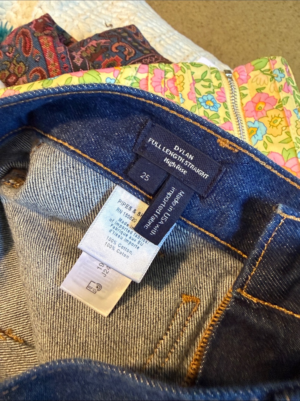 Veronica Beard Dylan High Rise Straight Leg Jeans - Picture 7 of 8